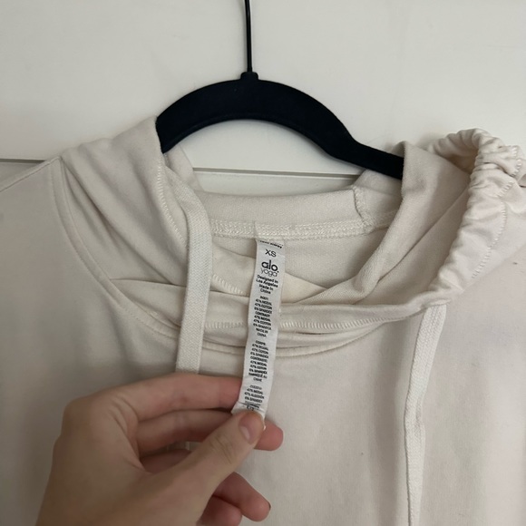 alo yoga cream soft hoodie - Picture 3 of 3